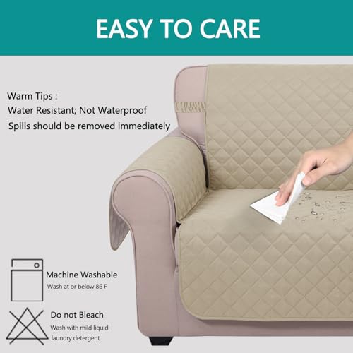 Reversible Recliner Chair Covers (Sand/Beige / 28''recliner-oversized)