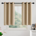 Beige Room Darkening Curtains 45 Inches Long 2 Panels for Living Room (Biscotti Beige / 40"W x 45"L (Pack of 2))