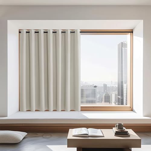 Blackout Curtains 72 inches Long (Natural / 100"W x 72"L (Pack of 1))
