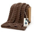 Soft Brown Throw Blanket for Couch Decor Gifts 50"x60" (Brown / Throw)