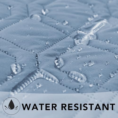 Waterproof Dog Bed Cover Pet Blanket for Furniture Bed Couch Sofa Reversible (40x50 Inch (Pack of 1) / Stoneblue+violetblue)