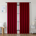 Red Blackout Curtains for Livingroom 84 Inch Length 2 Panels (Red / 50"W x 84"L (Pack of 2))