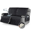 100% Waterproof Oversized Loveseat Recliner Cover (Black / 2 Seater Oversized)
