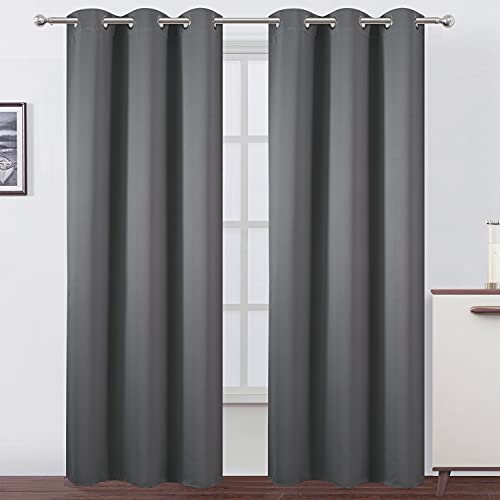 Frost Grey Thermal Blackout Curtains (Frost Grey / 42"W x 95"L (Pack of 2))