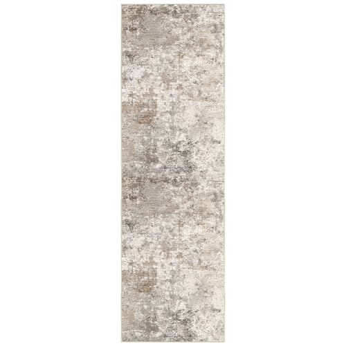 3x10 Washable Runner Rug for Hallway (Brown Grey / 3' x 10' (Runner))