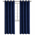 Navy Blue Blackout Curtains for Living Room 95 Inch Long (Navy / 52"W x 95"L (Pack of 2))