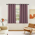 Room Darkening Short Curtain 54 inches Long for Living Room (Dry Rose / 46"W x 54"L (Pack of 1))