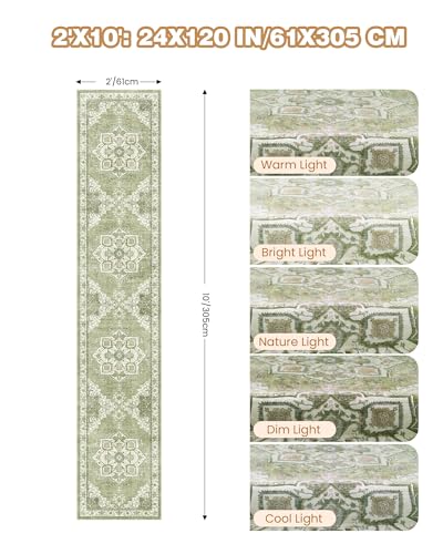 Runner Rug 2x10 (Light Green / 2' x 10' (Runner))