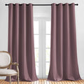 Blackout Curtains 90 inch Length (Dry Rose / 52"W x 90"L (Pack of 2))