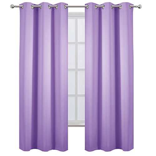 Blackout Curtains 42 x 84 inch (Lavender / 42"W x 84"L (Pack of 2))