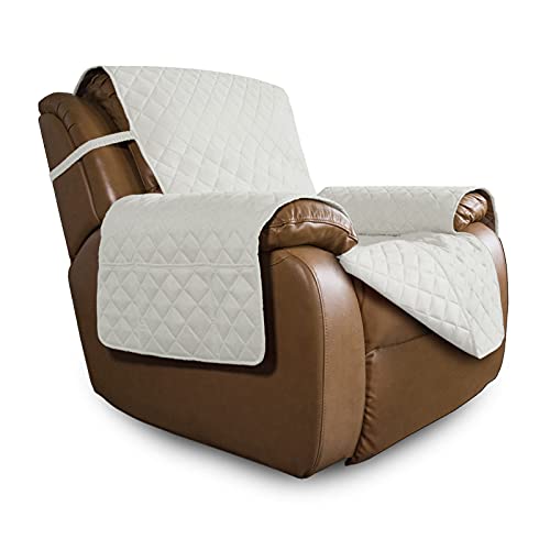 Reversible Couch Cover (Ivory/Ivory / Large Recliner)