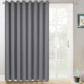 Grey Room Darkening Curtains 84 inch Gray Sliding Door Drapes (Grey / 100"W x 84"L (Pack of 1))