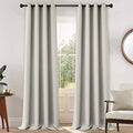 Room Darkening Curtains 52x108 inch Length Light Beige (Light Beige / 52"W x 108"L (Pack of 2))