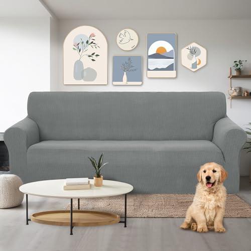Stretch Couch Cover Slipcover for 3 Cushion Sofa (Grey / Sofa)