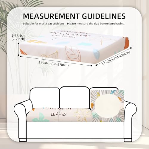 8 Pcs Outdoor Cushion Covers (Maple Leaf / 8PCS)