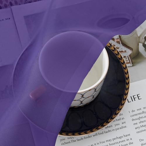 Purple Sheer Curtains (Purple / 42"W x 84"L (Pack of 2))