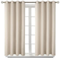 Short Curtains for Small Window 54 Inch Long (Champagne / 52"W x 54"L (Pack of 2))