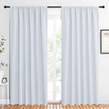 Bedroom Window Curtain Panels (Greyish White / 62"W x 84"L (Pack of 2))