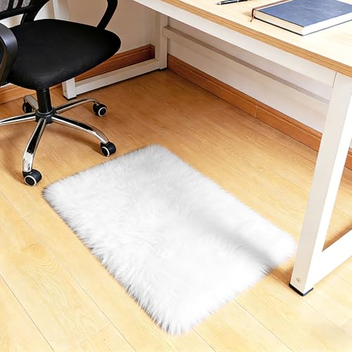 2x3 Area Rugs for Bedroom (White / 2' x 3' (Rectangular))