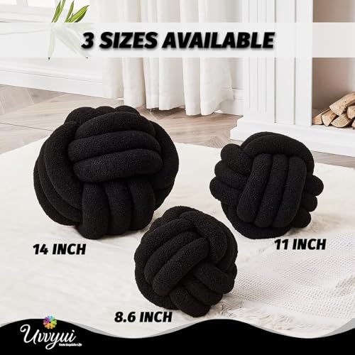 Knot Pillow Ball (Black / Small (Pack of 1))