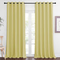 Blackout Curtains 84 Inch Length (Paler Yellow / 66"W x 102"L (Pack of 1))