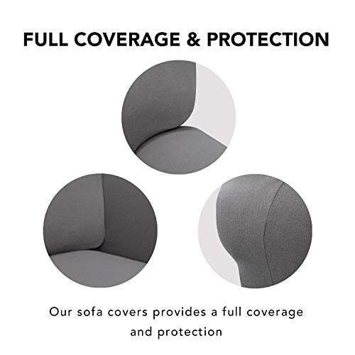 Stretch Couch Covers for Sofa Large Sofa Slipcovers Light Gray (Large Sofa / Light Gray)