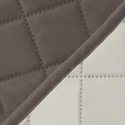 Reversible Couch Cover (Taupe/Ivory / Large Sofa)