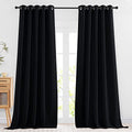 Black Out Curtains 102 inches Long (Black / 66"W x 102"L (Pack of 2))