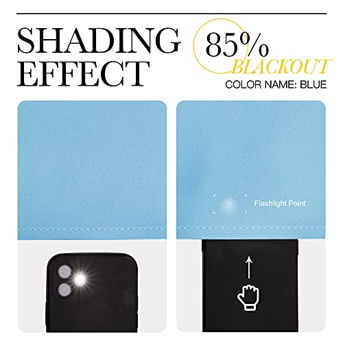 Blackout Patio Curtains for Windows 84 inch Length (Blue / 80"W x 84"L (Pack of 2))
