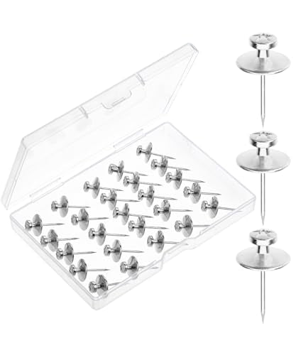 Double Headed Picture Hanging Nails (Silver / 25 Pack)