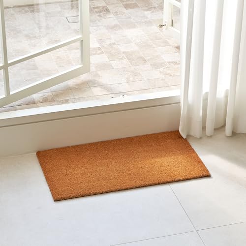 Coco Coir Door Mat with Heavy Duty Backing (Plain - 1pack)