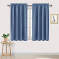 Blackout Curtains for Bedroom 52 x 45 Inch Long Dusty Blue 2 Panels (Dusty Blue / 52"W x 45"L (Pack of 2))