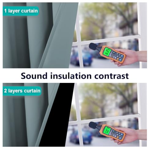 Full Shade Curtain Panels (Greyish Blue / 37"W x 80"L (Pack of 2))