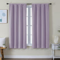 Ava Lilac Blackout Curtains for Bedroom 63 Inch Length 2 Panels Set (Lilac / 40"W x 63"L (Pack of 2))