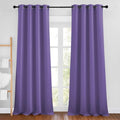 Blackout Curtains 90 inch Length (Lilac Purple / 46"W x 90"L (Pack of 2))