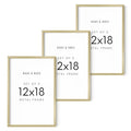 12x18 Gold Metal Picture Frames (Set of 03 / Gold Metal / 12x18 in)