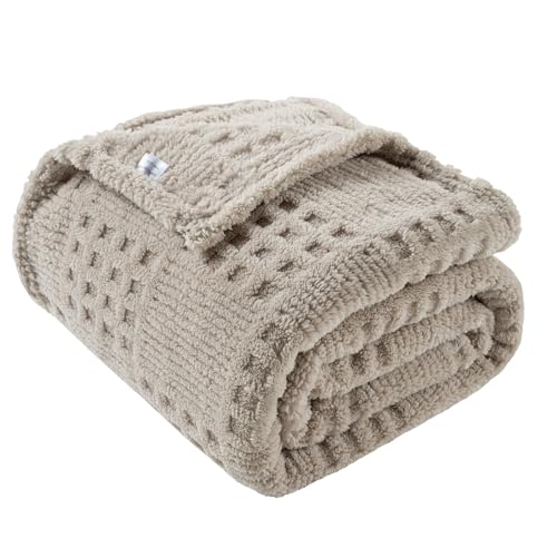 60x80 Inch Waffle Brown Twin Blanket (Waffle Brown / Twin(60x80))