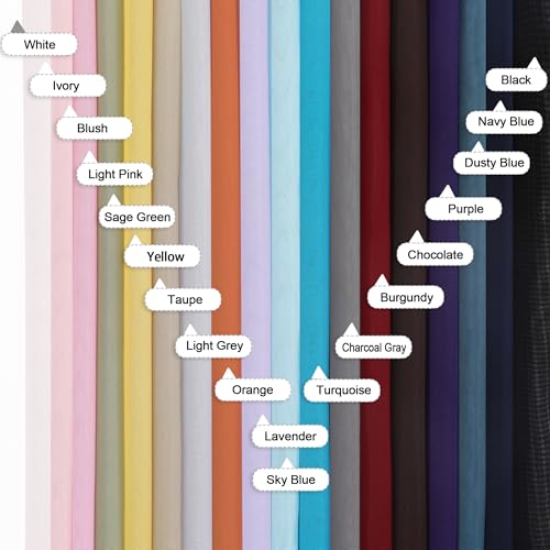 Aqua Sheer Curtains for Living Room 72 Inches Long 2 Panels (Aqua / 42"W x 72"L (Pack of 2))