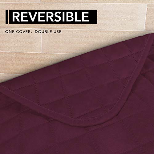 Sectional Couch Covers for Dogs L Shape Sofa Cover Reversible Sofa Slipcover Chaise Lounge Cover Furniture Protector Cover for Pets Dog Cat (42" x 68" / Wine/Wine)