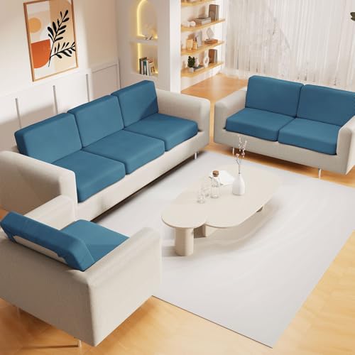 Waterproof Couch Cushion Covers for Pets (Blue / Large)
