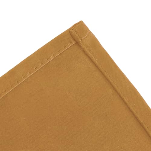 Blackout Curtains 66 x 72 Inch Long Mustard Yellow Curtains Set of 2 Panels Room Darkening Curtains for Bedroom and Living Room (Mustard Yellow / 66"W x 72"L (Pack of 2))