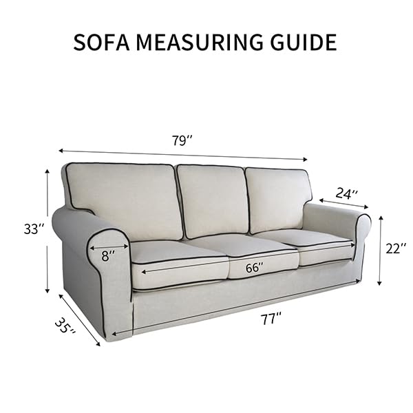 Reversible Quilted Sofa Cover Dog Couch Covers for Sofa (Large / Ivory/Ivory)