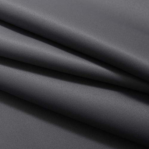 Ombre Curtains Black and Greyish White for Living Room (62"W x 84"L (Pack of 2) / Black)