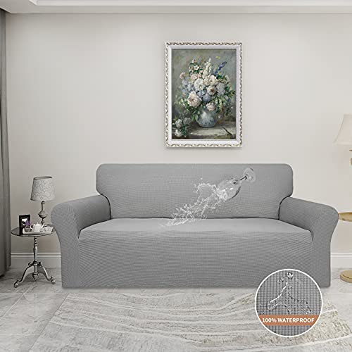 100% Waterproof Couch Cover (Light Gray / Sofa)