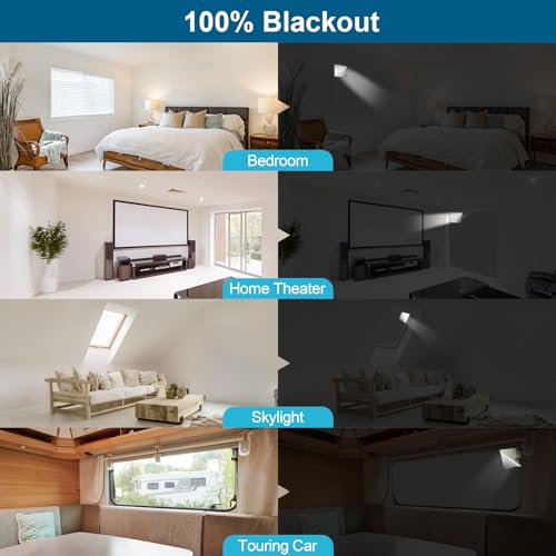 100% Blackout Curtains for Bedroom (Grey / 57"W x 157"L (Pack of 1))