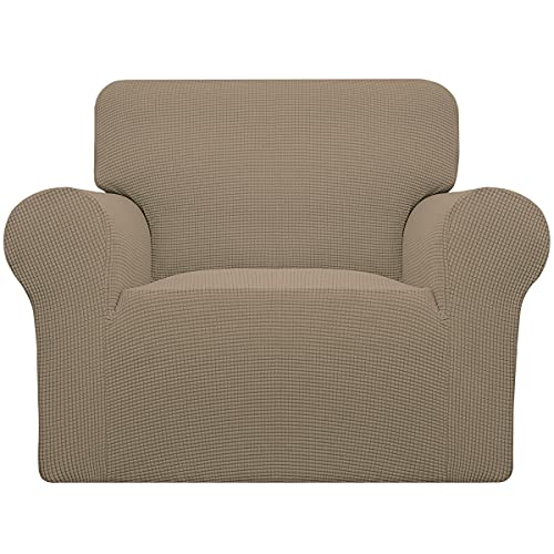 Stretch Oversized Chair Slipcover with Arm Washable Natural (Small-XL Chair / Natural)