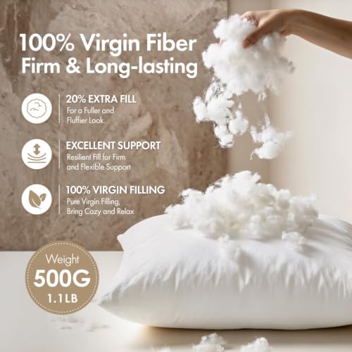 18x18 Pillow Inserts 4 Pack (18x18 Inch)