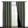 100% Blackout Curtains 86 inches Long (Dark Mallard / 55"W x 86"L (Pack of 2))
