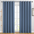 Blackout Curtains for Bedroom (Stone Blue / 66"W x 84"L (Pack of 2))
