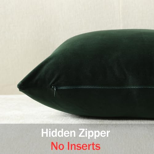 Throw Pillow Covers 20x20 Dark Green (Dark Green / 20" x 20" (Pack of 2))